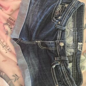 Soundgirl Dark Blue Jean Shorts